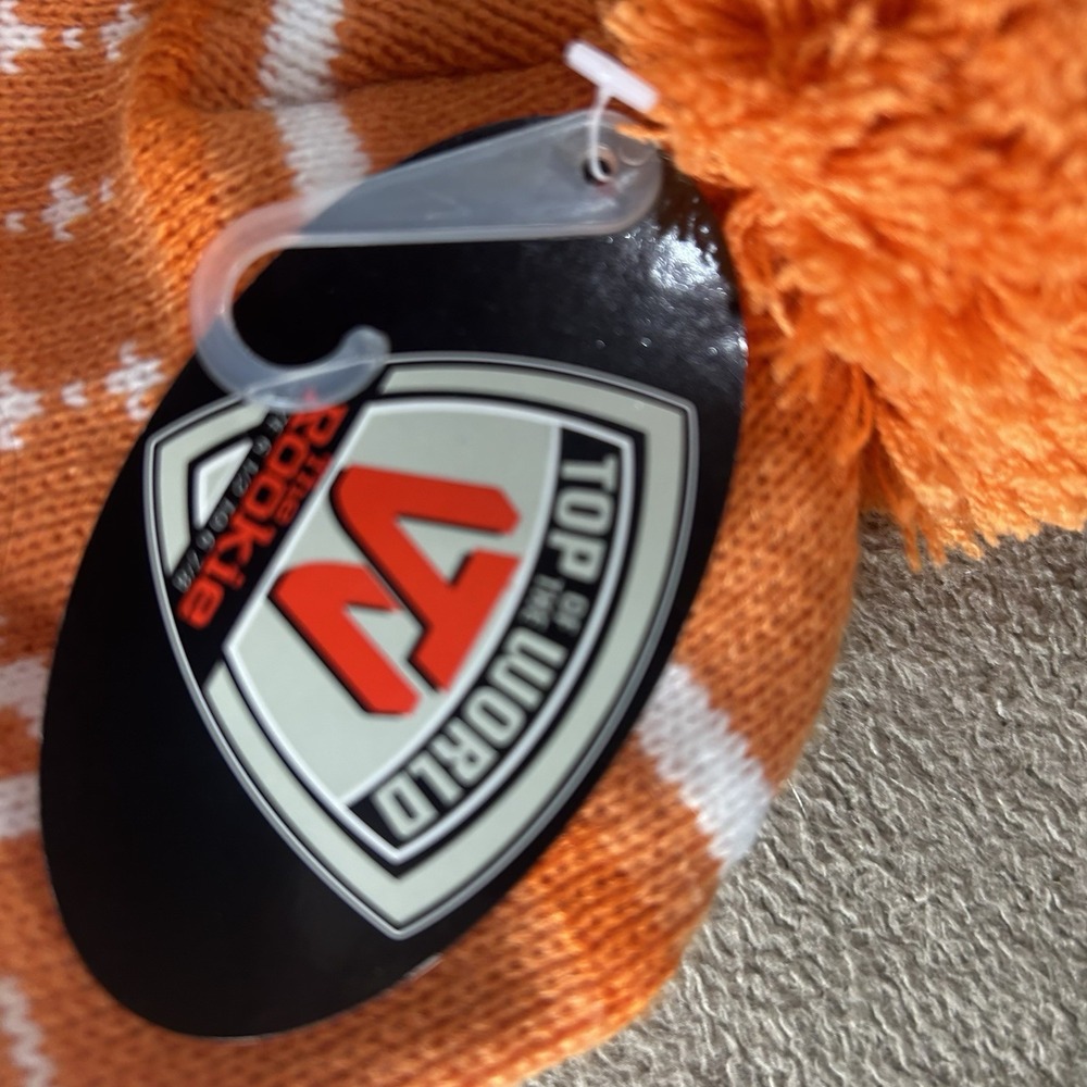 Tennessee Volunteers "Top of the World" Knit Pom Beanie – Orange & White NWT - Picture 7 of 7